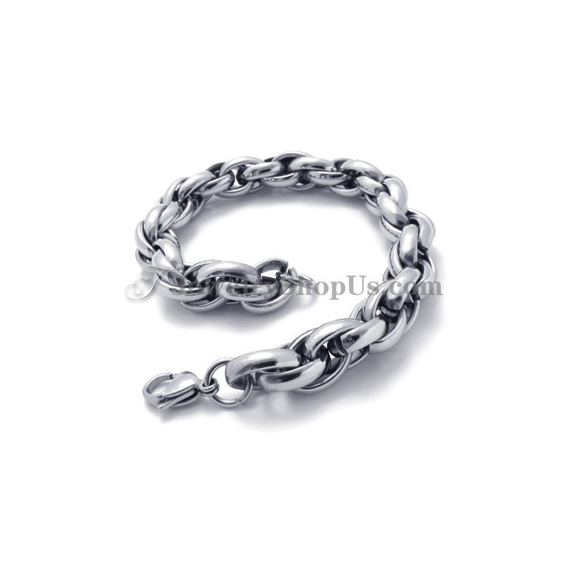 Bracelet Tendance En Argent Et Titane Bracelet Tendance En Argent Et Titane