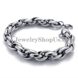 Bracelet Tendance En Argent Et Titane