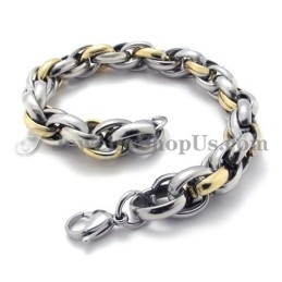 Bracelet Tendance En Titane Doré