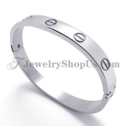 Bracelet Élégant En Argent Et Titane Pour Femme