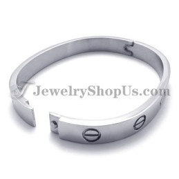 Bracelet Élégant En Argent Et Titane Pour Femme