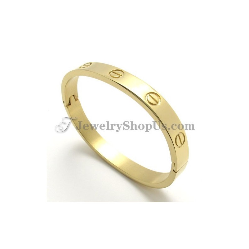 Bracelet Élégant En Titane Doré Pour Femme Bracelet Élégant En Titane Doré Pour Femme