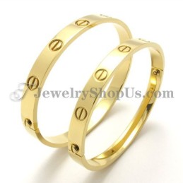 Superbe Bracelet En Titane Doré Pour Homme