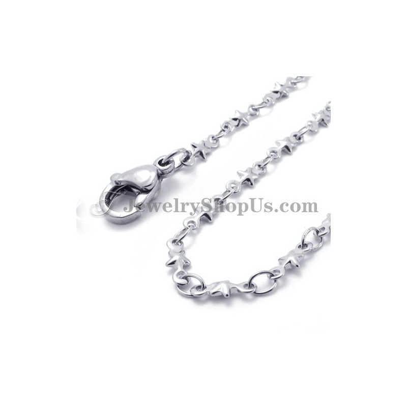 Superbe Collier Étoiles En Titane Superbe Collier Étoiles En Titane