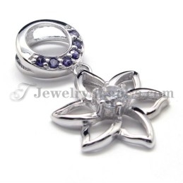 Pendentif En Argent 925 Avec Zircon (Platine Électrolytique) Et Chaîne Offerte
