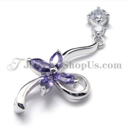 Pendentif En Argent 925 Avec Zircon (Platine Électrolytique) Et Chaîne Offerte