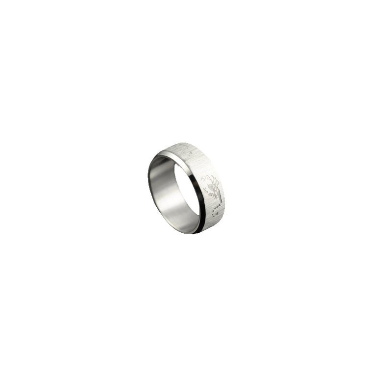 Bague En Titane Pour Homme Scorpion