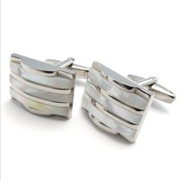 Boutons De Manchette En Cupronickel Et Titane De Qualité Supérieure, Forme Élégante, Couleur Brillante