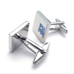 Boutons De Manchette En Titane De Haute Qualité, Forme Élégante, Couleur Brillante