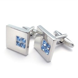 Boutons De Manchette En Titane De Haute Qualité, Forme Élégante, Couleur Brillante