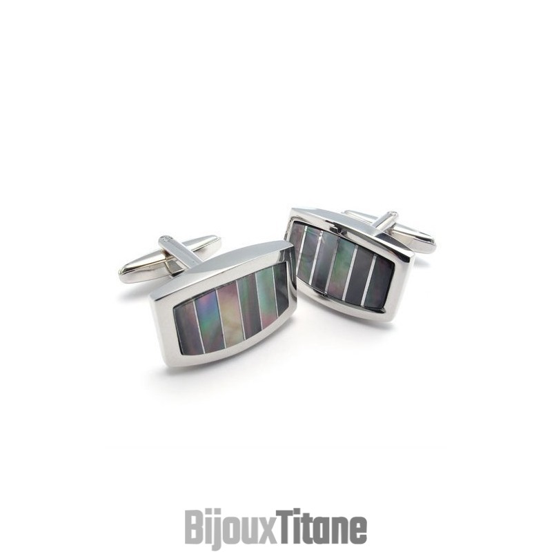 Boutons De Manchette En Titane Cupronickel De Qualité Supérieure, Design Professionnel, Couleur Brillante