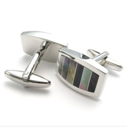 Boutons De Manchette En Titane Cupronickel De Qualité Supérieure, Design Professionnel, Couleur Brillante