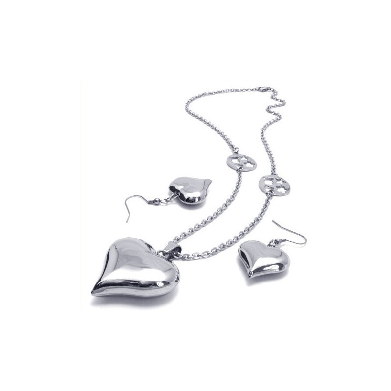 Ensemble De Bijoux En Titane De Qualité Fiable, Avec Collier, Pendentif Et Boucles D'Oreilles, Design Magnifique Et Couleur Écla Ensemble De Bijoux En Titane De Qualité Fiable, Avec Collier, Pendentif Et Boucles D'Oreilles, Design Magnifique Et Couleur Écla