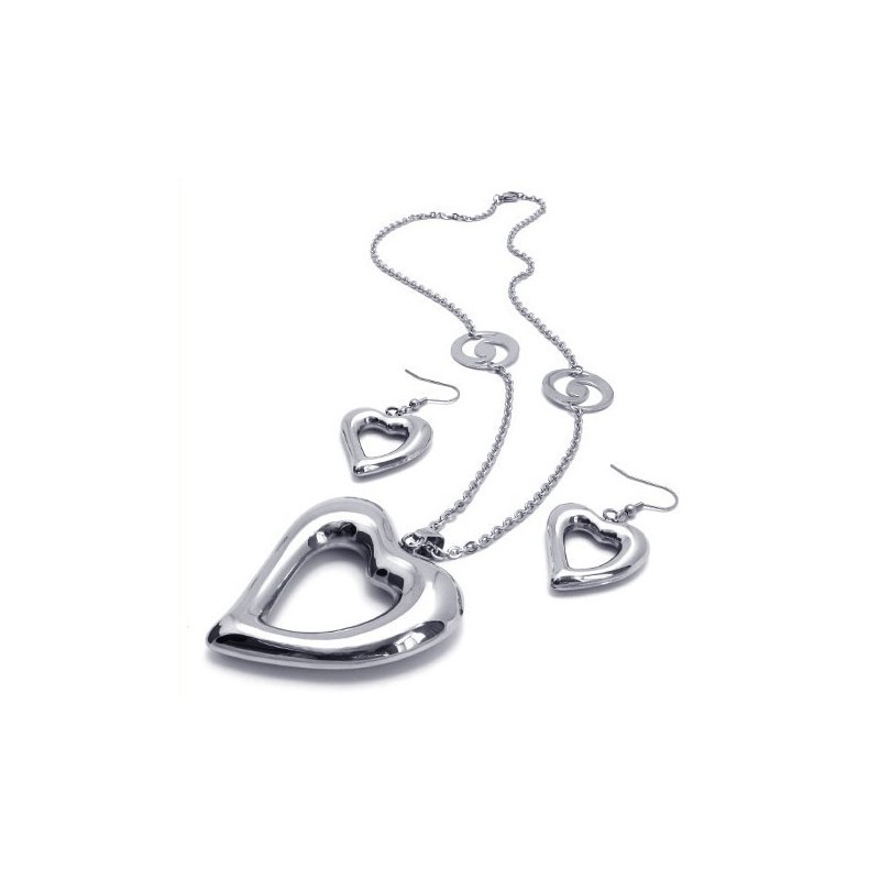 Ensemble De Bijoux En Titane De Forme Élégante, Couleur Brillante, Qualité Stable, Comprenant Un Collier, Un Pendentif Et Des Bo Ensemble De Bijoux En Titane De Forme Élégante, Couleur Brillante, Qualité Stable, Comprenant Un Collier, Un Pendentif Et Des Bo