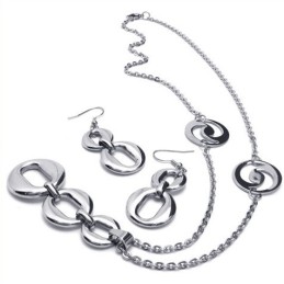 Ensemble De Bijoux En Titane De Haute Qualité, Aux Couleurs Éclatantes Et Au Design Soigné, Comprenant Un Collier, Un Pendentif 