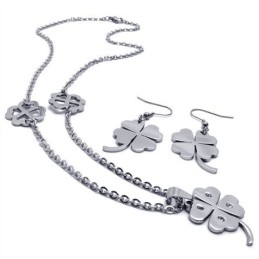 Ensemble De Bijoux En Titane De Forme Élégante, Couleur Brillante, Excellente Qualité, Comprenant Un Collier, Un Pendentif Et De