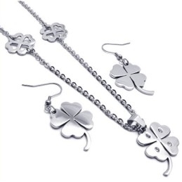 Ensemble De Bijoux En Titane De Forme Élégante, Couleur Brillante, Excellente Qualité, Comprenant Un Collier, Un Pendentif Et De