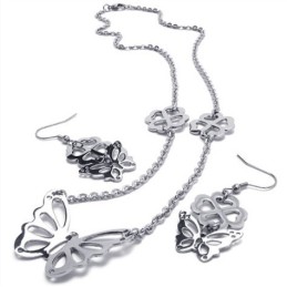 Ensemble De Bijoux En Titane Au Design Attrayant, Aux Couleurs Éclatantes Et De Qualité Stable, Comprenant Un Collier, Un Penden