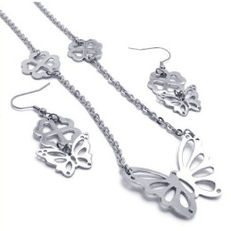 Ensemble De Bijoux En Titane Au Design Attrayant, Aux Couleurs Éclatantes Et De Qualité Stable, Comprenant Un Collier, Un Penden