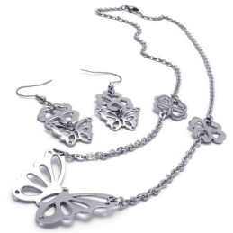 Ensemble De Bijoux En Titane Au Design Attrayant, Aux Couleurs Éclatantes Et De Qualité Stable, Comprenant Un Collier, Un Penden