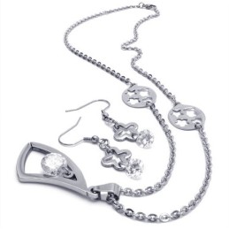 Ensemble De Bijoux En Titane De Haute Qualité, Design Attrayant, Couleurs Brillantes, Comprenant Un Collier, Un Pendentif Et Des