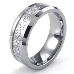 Bague En Tungstène Au Design Magnifique, Aux Couleurs Éclatantes Et À La Qualité Stable