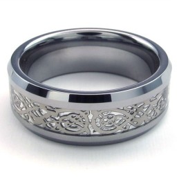 Bague En Tungstène Au Design Magnifique, Aux Couleurs Éclatantes Et À La Qualité Stable