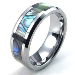 Bague En Tungstène De Haute Qualité, Design Attrayant, Couleur Brillante