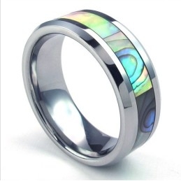 Bague En Tungstène De Haute Qualité, Design Attrayant, Couleur Brillante