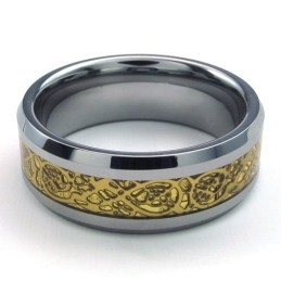 Bague En Tungstène De Qualité Stable, Finement Traitée, Jolie Et Colorée