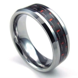 Bague En Tungstène De Haute Qualité, Finement Traitée, Couleur Brillante