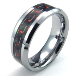Bague En Tungstène De Haute Qualité, Finement Traitée, Couleur Brillante