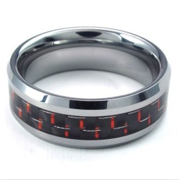 Bague En Tungstène De Haute Qualité, Finement Traitée, Couleur Brillante