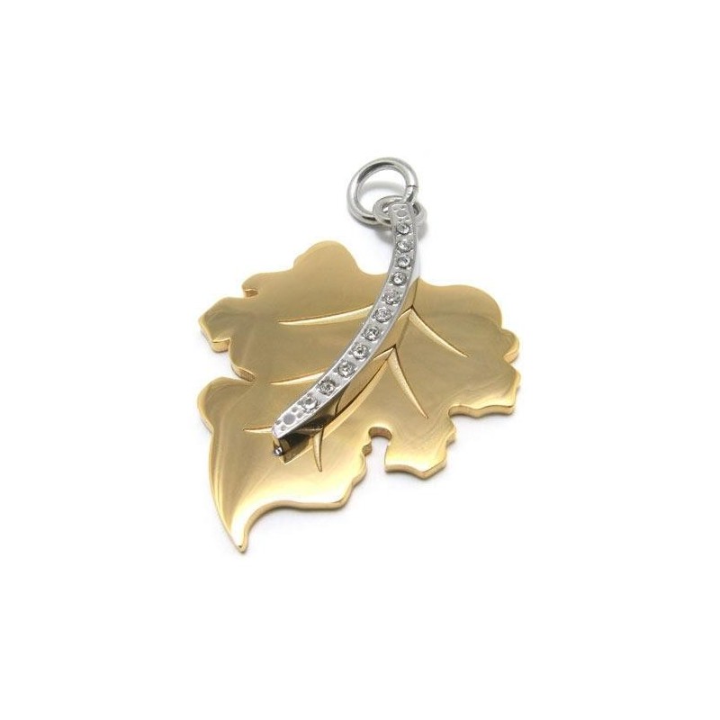Collier Avec Pendentif Feuille D'Érable En Titane Pur Doré Pour Homme Collier Avec Pendentif Feuille D'Érable En Titane Pur Doré Pour Homme