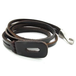 Bracelet Jonc En Cuir Titane De Haute Qualité, Forme Élégante, Couleurs Délicates
