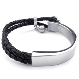 Bracelet En Cuir Titane De Qualité Supérieure, Fabrication Soignée, Couleurs Délicates