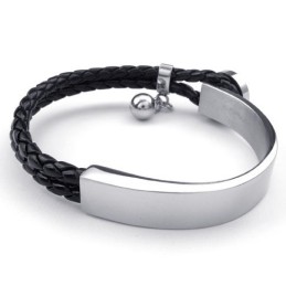 Bracelet En Cuir Titane De Qualité Supérieure, Fabrication Soignée, Couleurs Délicates