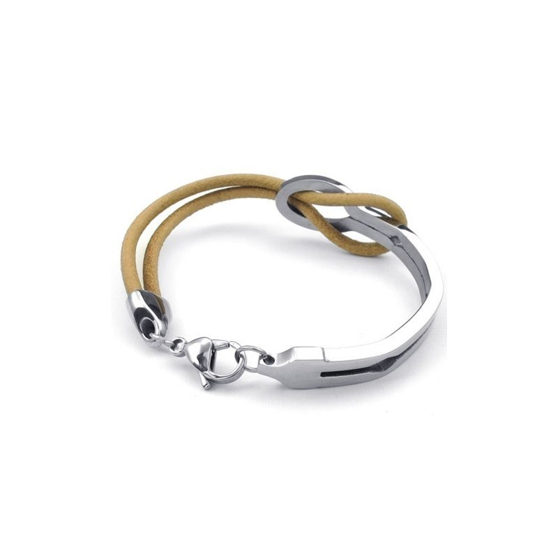 Bracelet En Cuir Titane De Qualité Supérieure, Forme Élégante, Couleurs Délicates Bracelet En Cuir Titane De Qualité Supérieure, Forme Élégante, Couleurs Délicates