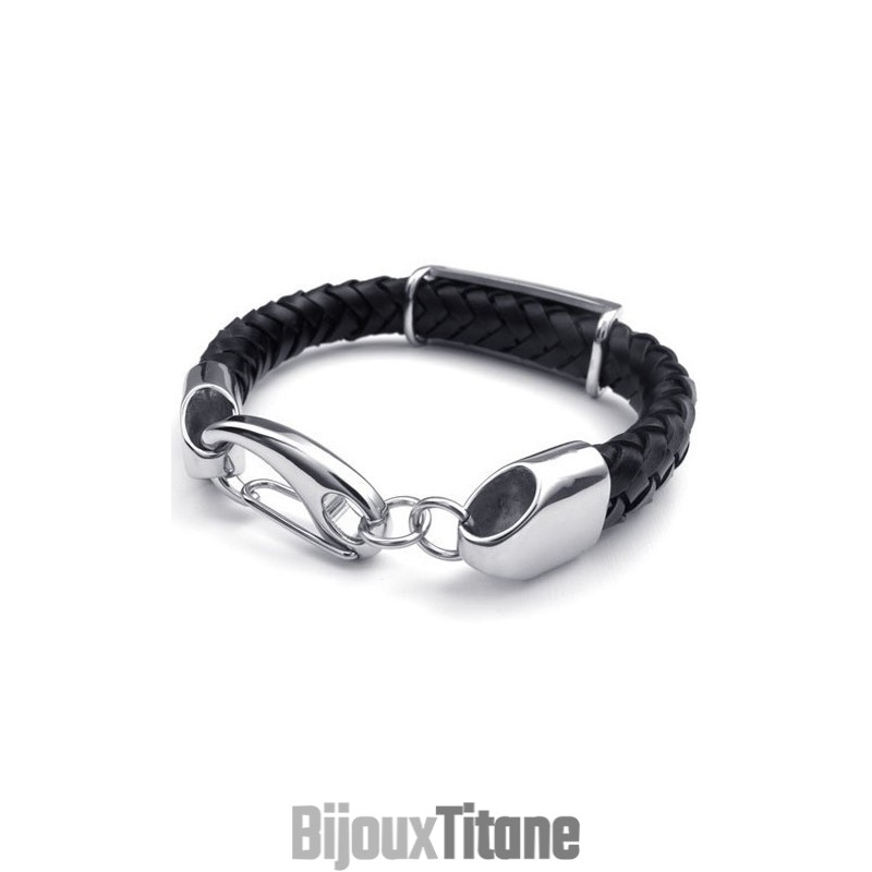 Bracelet En Cuir Titane De Qualité Fiable Et Aux Couleurs Délicates Au Design Astucieux