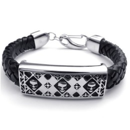 Bracelet En Cuir Titane De Qualité Fiable Et Aux Couleurs Délicates Au Design Astucieux