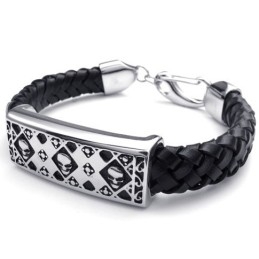 Bracelet En Cuir Titane De Qualité Fiable Et Aux Couleurs Délicates Au Design Astucieux