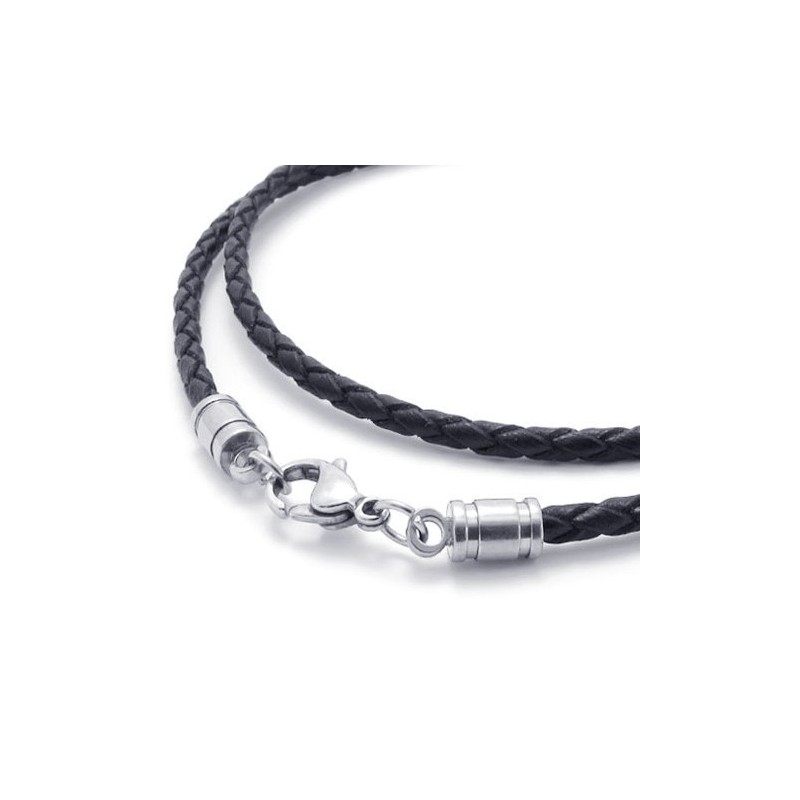 Collier En Cuir Titane De Haute Qualité Aux Couleurs Délicates Et Au Design Astucieux