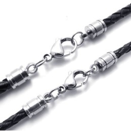 Collier En Cuir Titane De Haute Qualité Aux Couleurs Délicates Et Au Design Astucieux