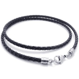 Collier En Cuir Titane De Qualité Supérieure, Fabrication Soignée, Couleurs Délicates