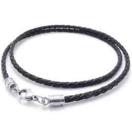 Collier En Cuir Titane De Haute Qualité Aux Couleurs Délicates Et Finement Traitées
