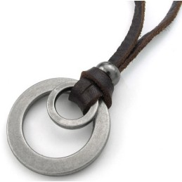 Collier En Cuir Titane De Qualité Fiable Et Aux Couleurs Délicates Au Design Astucieux