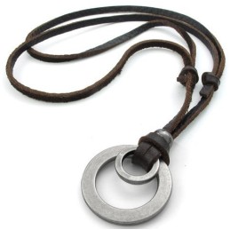 Collier En Cuir Titane De Qualité Fiable Et Aux Couleurs Délicates Au Design Astucieux