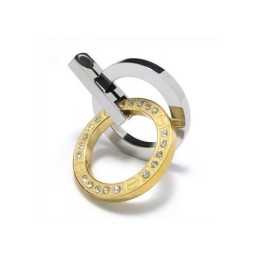 Collier Avec Pendentif En Titane Pur Doré Et Argenté