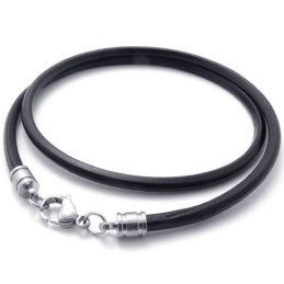 Collier En Cuir Titane De Qualité Supérieure, Design Professionnel Et Couleurs Délicates