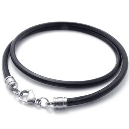 Collier En Cuir De Qualité Stable Aux Couleurs Délicates Et À La Fabrication Soignée